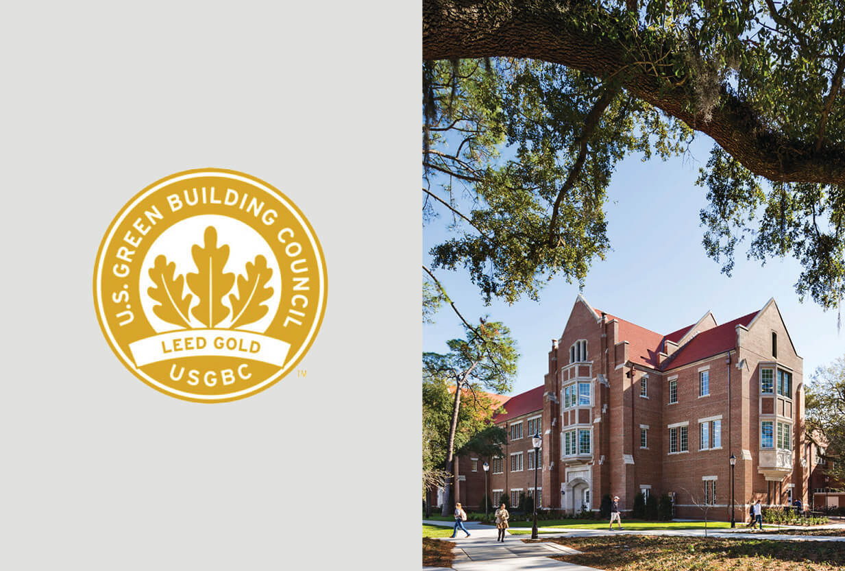 Heavener Hall Certified LEED Gold — Robert A.M. Stern Architects, LLP